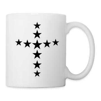 kreuz - Tasse - Weiß - Rechts