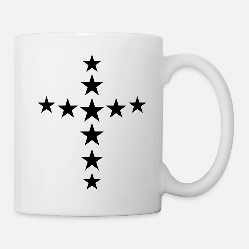 kreuz - Tasse - Weiß