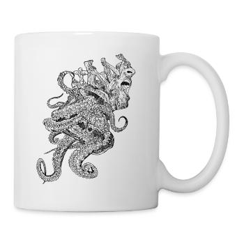 Tentakelschrei - Tasse - Weiß - Rechts