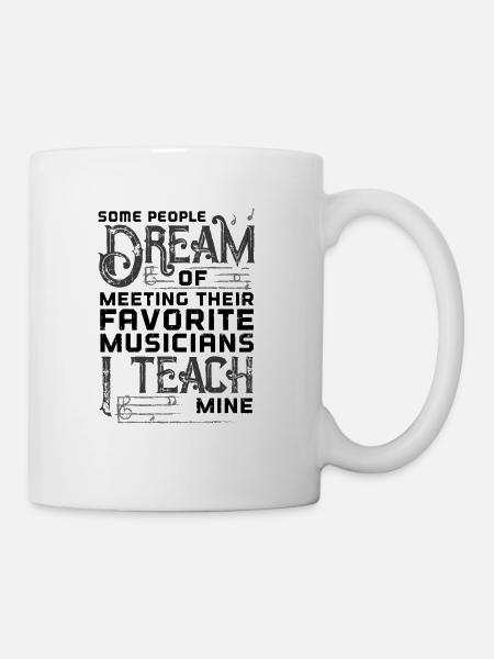 Music favorite student teacher shirt gift - Mug - white