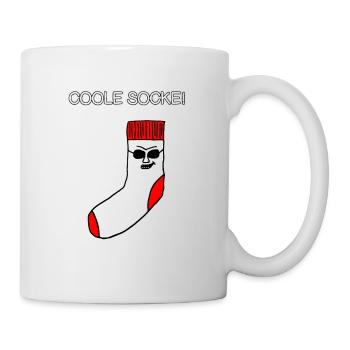 Cool sock - cartoon, funny saying, gift idea - Mug - white - Right