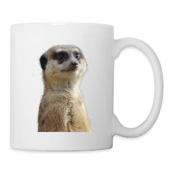 Erdmännchen Foto - Tasse - Weiß - Rechts
