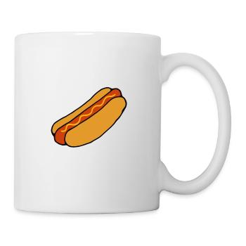 Hot Dog - Tasse - Weiß - Rechts