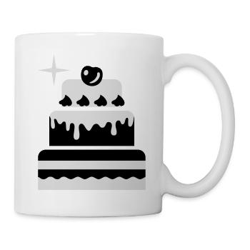 Cake - Cake - Wedding 2C - Mug - white - Right