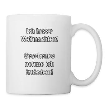 Ich hasse Weihnachten - Tasse - Weiß - Rechts
