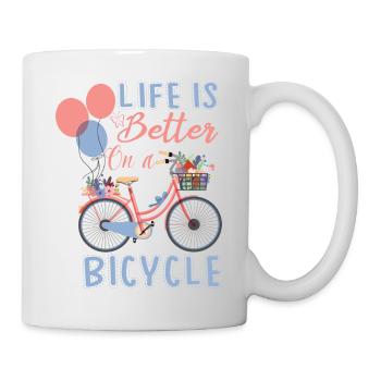 LIFE IS BETTER ON A BICYCLE - Mug - white - Right