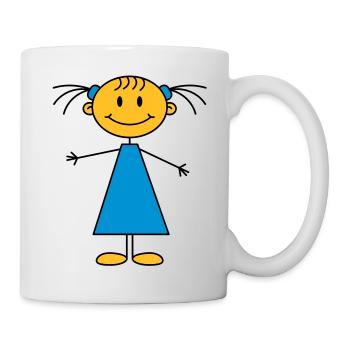 girl - Tasse - Weiß - Rechts
