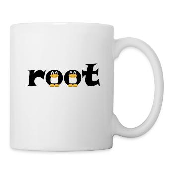 root - Shirt pour les administrateurs Linux - Mug blanc - blanc - Droite