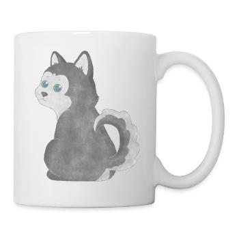 Husky puppy - Mug - white - Right