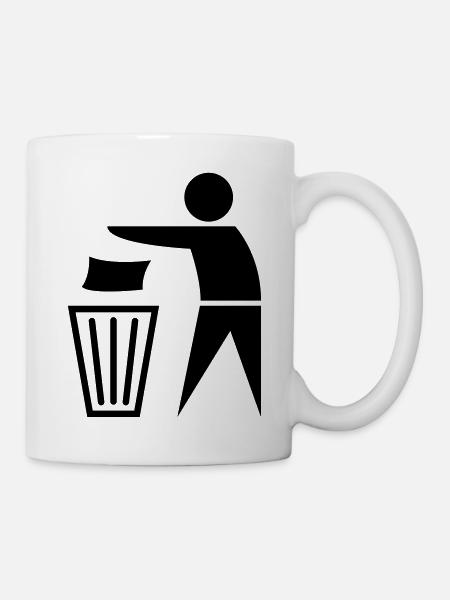 garbage_can - Tasse - Weiß