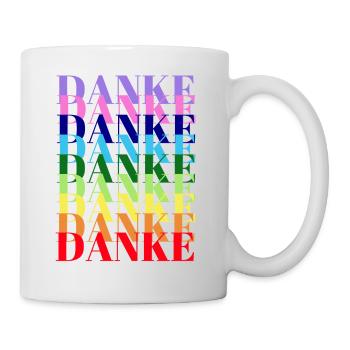 DANKE - DANKESCHÖN - - Tasse - Weiß - Rechts