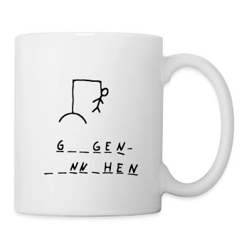 Galgenmännchen - Tasse - Weiß - Rechts