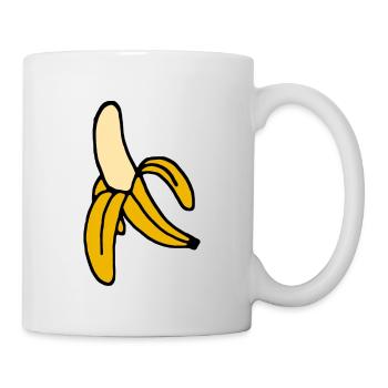 banaan - Mok - wit - Rechts