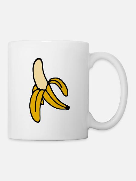 banane - Mug blanc - blanc
