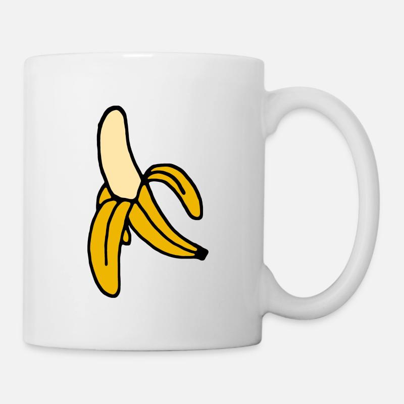 banane - Mug blanc - blanc