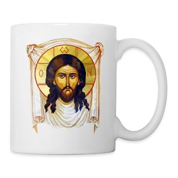 Low-Poly Jesus Icon - Mug - white - Right