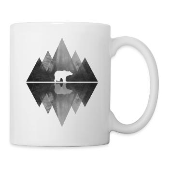 Bear Abstract Geometry Nature Nature Mountains - Mug - white - Right