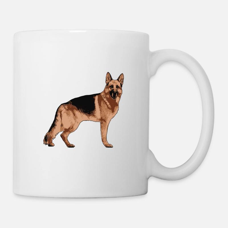 Deutscher Schäferhund - Tasse - Weiß