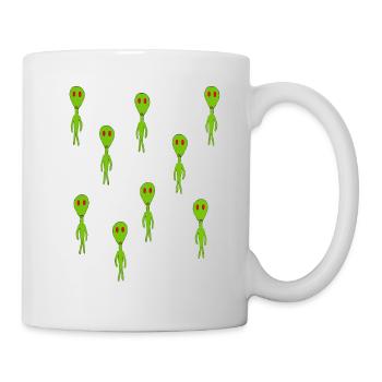 Aliens - Tasse - Weiß - Rechts