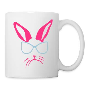 Kaninchen Kaninchen Sonnenbrille kaninchen - Tasse - Weiß - Rechts