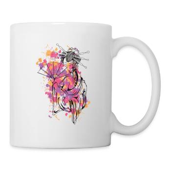 Femme japonaise - Mug blanc - blanc - Droite