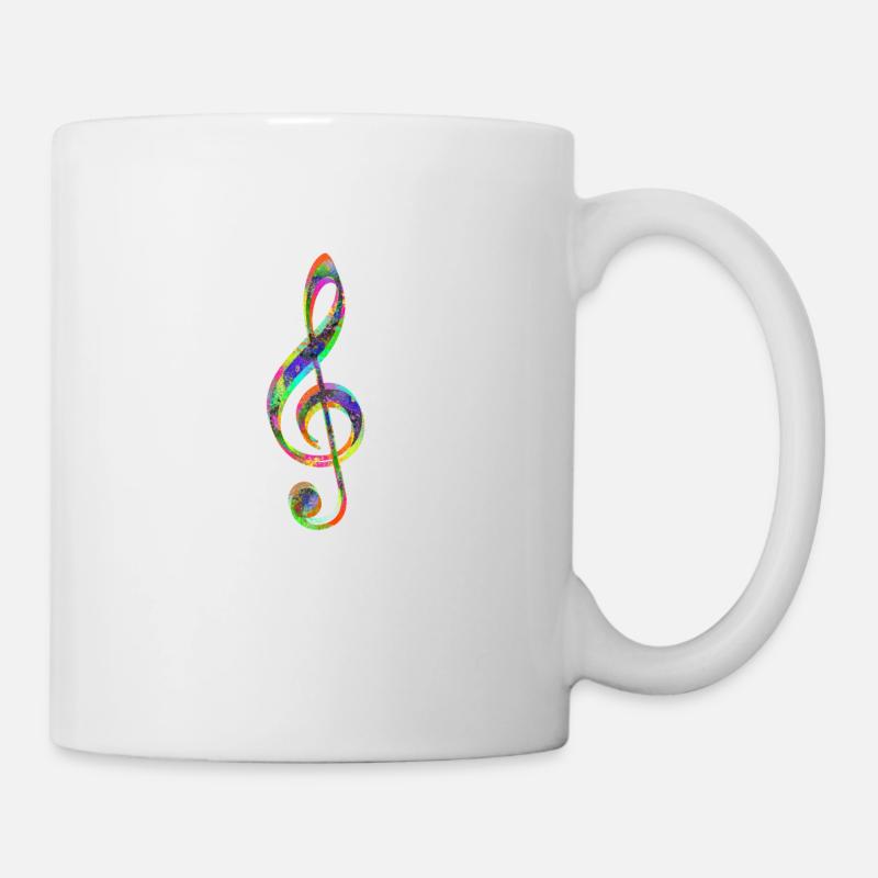 Bunte Musik - Tasse - Weiß