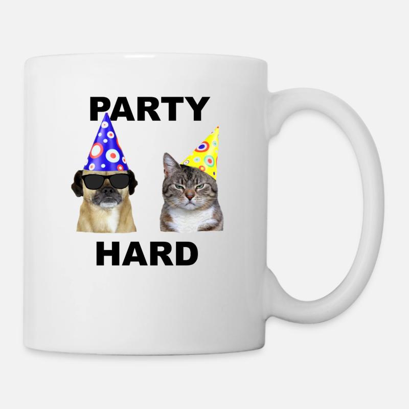 Party Party Hard cadeau - Mug blanc - blanc