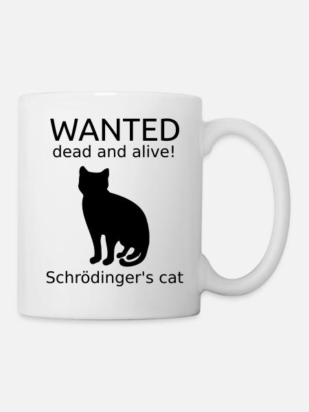 Chat de Schrödinger - Mug blanc - blanc