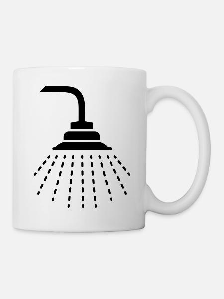 dusche_f1 - Tasse - Weiß