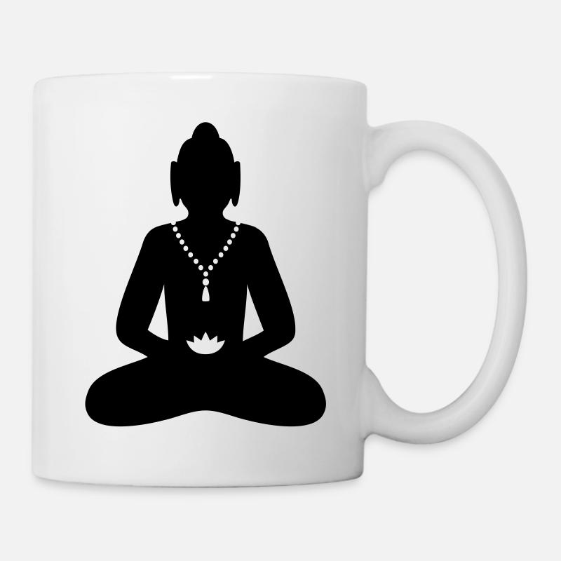Bouddha en méditation Religion - Mug blanc - blanc