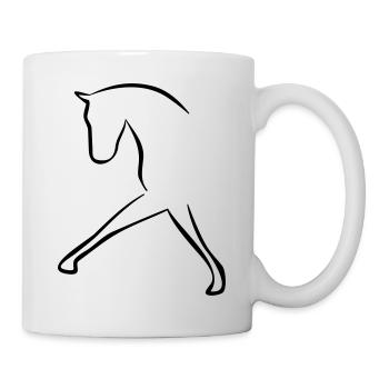cheval - Mug blanc - blanc - Droite
