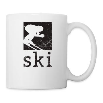 Ski - Tasse - Weiß - Rechts