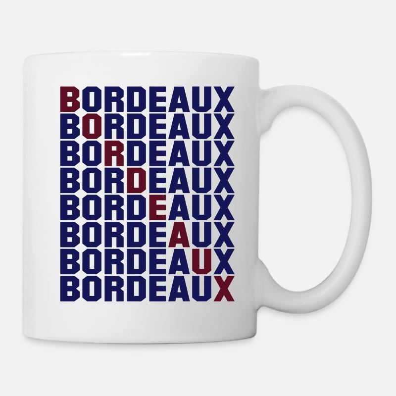 Bordeaux grid - Mug blanc - blanc