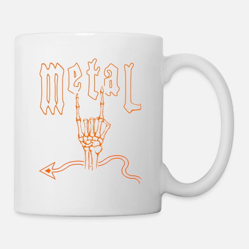 métal orange - Mug blanc - blanc