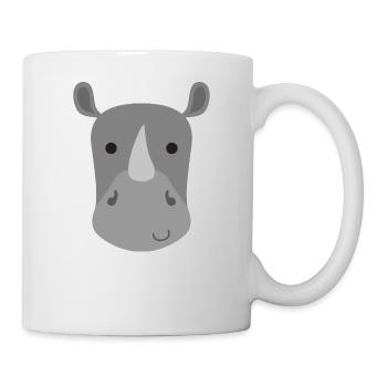 Cadeau Rhino Enfants Enfant Bébé Animal Mignon - Mug blanc - blanc - Droite