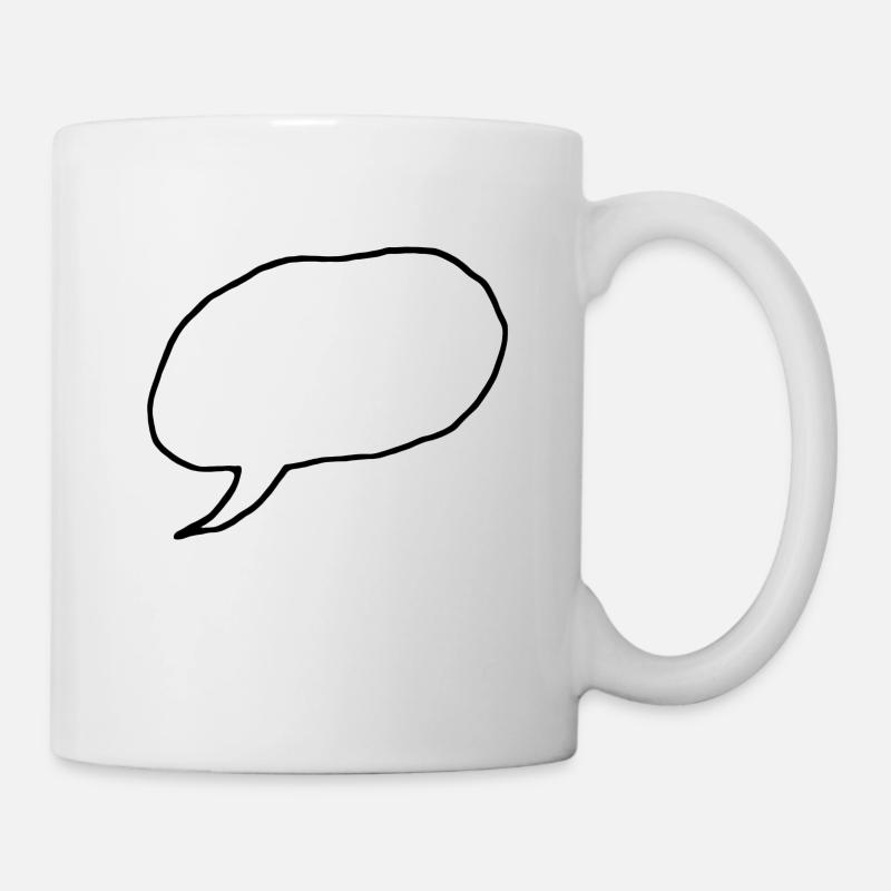 speech bubble - Mug - white