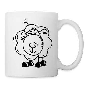 Rêver Sheep - Mug blanc - blanc - Droite
