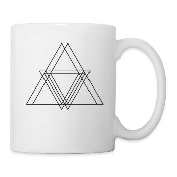 Shapes triangle gift - Mug - white - Right