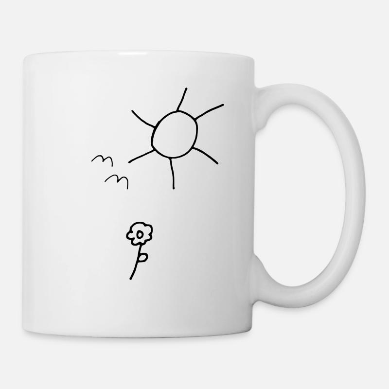 Stroke drawing - Mug - white