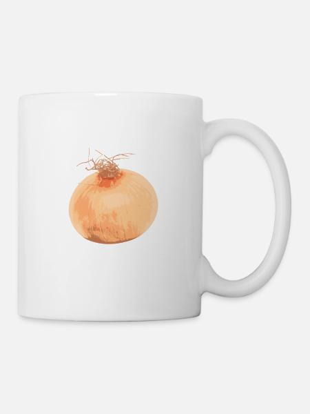 Zwiebel - Tasse - Weiß