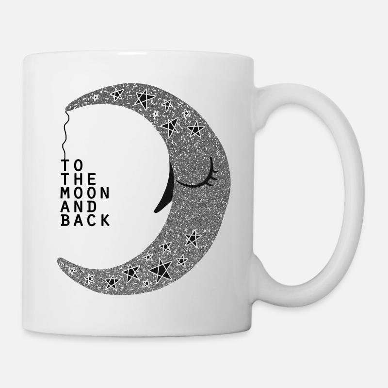 | de la Lune lune scintillante - Mug blanc - blanc