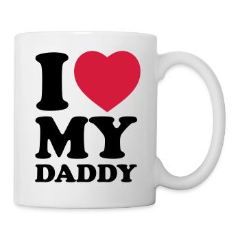 I love my daddy - Mug - white - Right