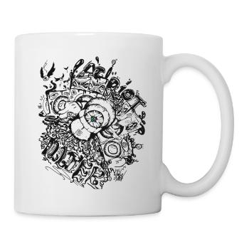 illtek's acidiot - Tasse - Weiß - Rechts