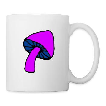 Pilz psychedelisch - Tasse - Weiß - Rechts