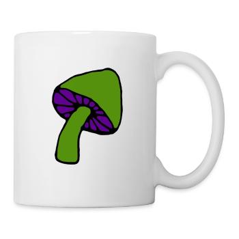 Pilz psychedelisch - Tasse - Weiß - Rechts