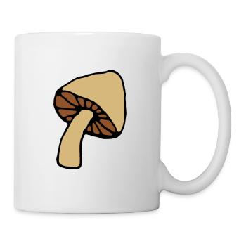 Pilz - Tasse - Weiß - Rechts