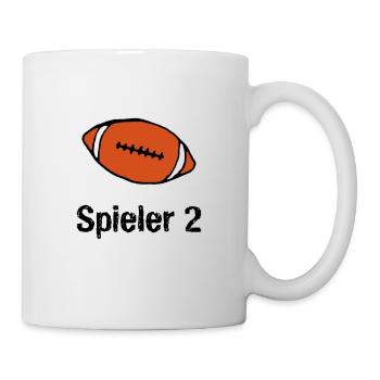 Football Spieler 2 - Tasse - Weiß - Rechts