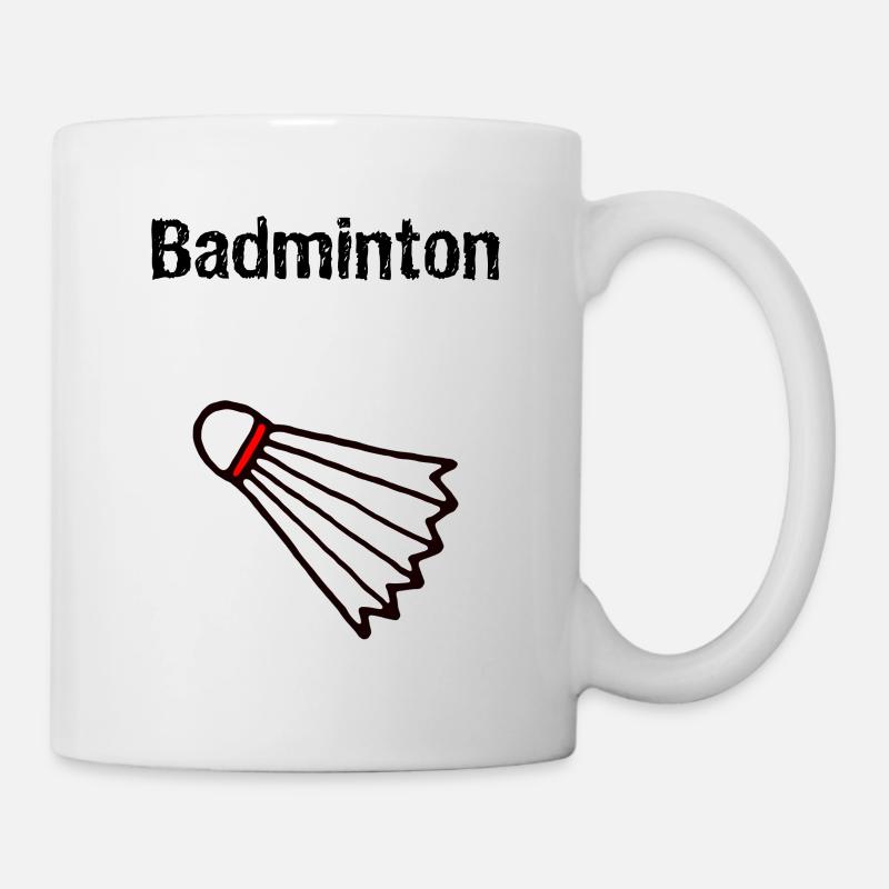 badminton - Mug blanc - blanc