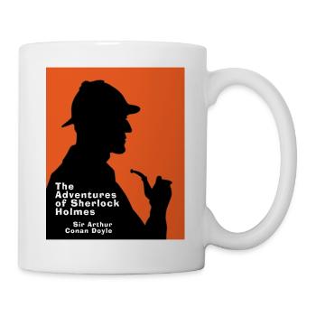 Couverture du livre Adventures of Sherlock Holmes - Mug blanc - blanc - Droite
