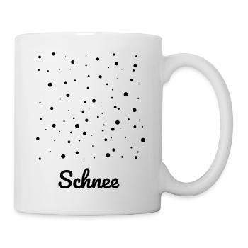Neige, Hiver, Noël, flocons de neige, idée - Mug blanc - blanc - Droite